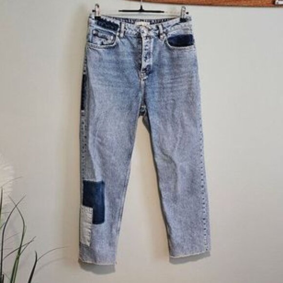 Women’s Maje Patchwork Ankle/Crop Jeans (Minor Wear, No Tag) - Picture 1 of 10